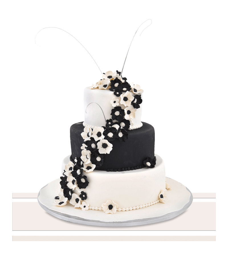 Tort de nunta Black&White