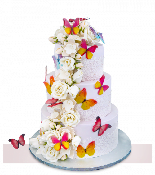 Tort de nunta White Roses